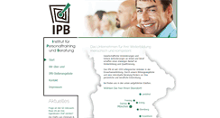 Desktop Screenshot of ipb-bildung.de