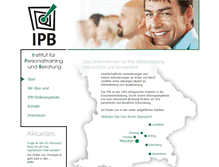 Tablet Screenshot of ipb-bildung.de